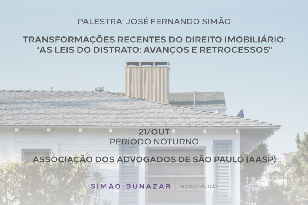 Curso: Transformações Recentes do Direito Imobiliário