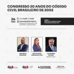 Professor e sócio Maurício Bunazar em Congresso 20 Anos do Código Civil Brasileiro de 2002